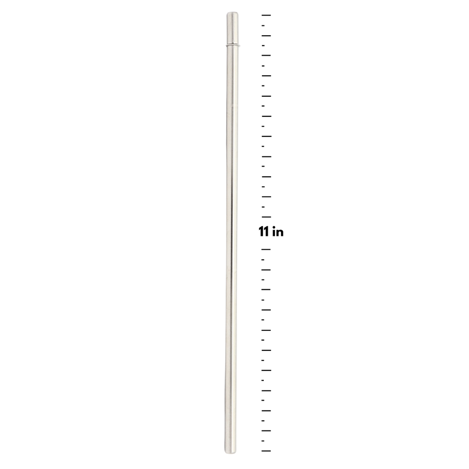 EVOVAL Stainless Steel Metal Straw for Tumbler – 11 Inch Reusable Drinking Straw | Rust Resistant