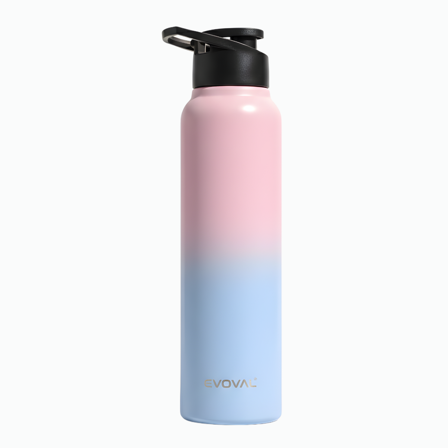 EVOVAL Core Go 1000ml (Duo Pink) | Single Wall Stainless Steel Water Bottle | Lightweight, Fridge-Friendly | Ideal for Home, Office, Gym, Travel